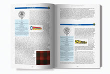 Load image into Gallery viewer, Scottish Clan Book, Scotland Family Clans, Clan Encyclopaedia, Scottish History Book, Hard Cover Book, Bagpiper, Clan Names, Dad Gift