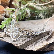 Load image into Gallery viewer, Celtic Knot Necklace, Celtic Jewelry, Irish Jewelry, Anniversary Gift, Scotland Jewelry, Wife Gift, Silver Scottish Pendant, Ireland Gift