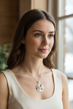 Load image into Gallery viewer, Mackintosh Necklace, Scottish Jewelry, Amethyst Pendant, Celtic Jewelry, Art Deco Pendant, Anniversary Gift, Scotland Necklace, Wife Gift