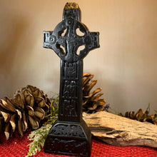 Load image into Gallery viewer, Clonmacnois Celtic Cross, Turf High Cross, Irish Cross Statue, Ireland Gift, Irish Turf, Housewarming Gift, New Home Gift, Confirmation Gift