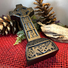 Load image into Gallery viewer, Clonmacnois Celtic Cross, Turf High Cross, Irish Cross Statue, Ireland Gift, Irish Turf, Housewarming Gift, New Home Gift, Confirmation Gift