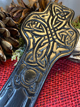 Load image into Gallery viewer, Saint Patrick Celtic Cross, Turf High Cross, Irish Cross Statue, Ireland Gift, Irish Turf, Housewarming Gift, New Home Gift, Confirmation