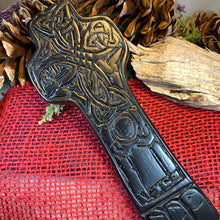 Load image into Gallery viewer, Saint Patrick Celtic Cross, Turf High Cross, Irish Cross Statue, Ireland Gift, Irish Turf, Housewarming Gift, New Home Gift, Confirmation