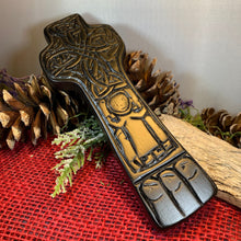 Load image into Gallery viewer, Saint Patrick Celtic Cross, Turf High Cross, Irish Cross Statue, Ireland Gift, Irish Turf, Housewarming Gift, New Home Gift, Confirmation
