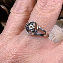 Load image into Gallery viewer, Trinity Knot Ring, Celtic Jewelry, Irish Jewelry, Celtic Knot Jewelry, Irish Ring, Irish Dance Gift, Anniversary Gift, Scottish Ring, Silver