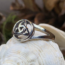 Load image into Gallery viewer, Trinity Knot Ring, Celtic Jewelry, Irish Jewelry, Celtic Knot Jewelry, Irish Ring, Irish Dance Gift, Anniversary Gift, Scottish Ring, Silver