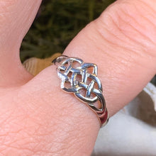 Load image into Gallery viewer, Celtic Knot Ring, Celtic Jewelry, Irish Jewelry, Ireland Jewelry, Trinity Knot Ring, Anniversary Gift, Promise Ring, Scottish Ring, Mom Gift