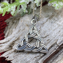Load image into Gallery viewer, Celtic Knot Necklace, Scotland Jewelry, Irish Jewelry, Scottish Jewelry, Trinity Knot Pendant, Celtic Pendant, Anniversary Gift, Wife Gift