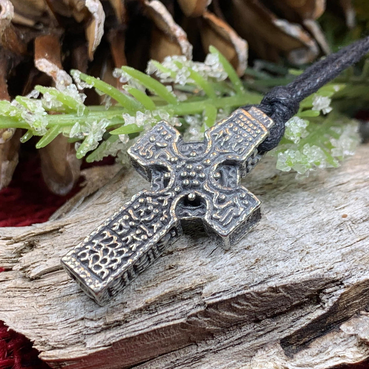 Ahenny Celtic High Cross Necklace – Celtic Crystal Design Jewelry