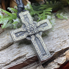 Load image into Gallery viewer, Celtic Cross Necklace, Irish Cross, Ireland Cross Necklace, First Communion Cross, Religious Gift, Cross Pendant, Dromiskin High Cross