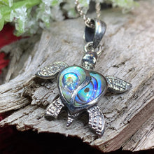 Load image into Gallery viewer, Turtle Necklace, Nature Necklace, Ocean Jewelry, Graduation Gift, Anniversary Gift, Sea Turtle Necklace, Mom Gift, Nautical Jewelry