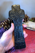 Load image into Gallery viewer, Saint Patrick Celtic Cross, Turf High Cross, Irish Cross Statue, Ireland Gift, Irish Turf, Housewarming Gift, New Home Gift, Confirmation
