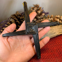 Load image into Gallery viewer, Saint Brigid's Celtic Cross, Turf Cross, Irish Cross Wall Plaque, Ireland Gift, Irish Turf, Housewarming Gift, New Home Gift, Confirmation