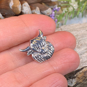 Highland Cow Pin, Scotland Jewelry, Nature Jewelry, Gift for Her, Scotland Cow Brooch, Highland Cow Brooch, Animal Lover, Rancher Gift