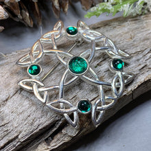 Load image into Gallery viewer, Celtic Brooch, Irish Pennanular Pin, Irish Jewelry, Scottish Brooch, Celtic Pin, Ireland Gift, Plaid Pin, Tartan Pin, Wiccan Jewelry