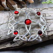 Load image into Gallery viewer, Celtic Brooch, Irish Pennanular Pin, Irish Jewelry, Scottish Brooch, Celtic Pin, Ireland Gift, Plaid Pin, Tartan Pin, Wiccan Jewelry