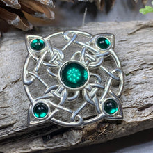 Load image into Gallery viewer, Celtic Brooch, Irish Pennanular Pin, Irish Jewelry, Scottish Brooch, Celtic Pin, Ireland Gift, Plaid Pin, Tartan Pin, Wiccan Jewelry