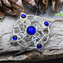 Load image into Gallery viewer, Celtic Brooch, Irish Pennanular Pin, Irish Jewelry, Scottish Brooch, Celtic Pin, Ireland Gift, Plaid Pin, Tartan Pin, Wiccan Jewelry