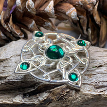 Load image into Gallery viewer, Celtic Brooch, Irish Pennanular Pin, Irish Jewelry, Scottish Brooch, Celtic Pin, Ireland Gift, Plaid Pin, Tartan Pin, Wiccan Jewelry