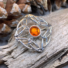 Load image into Gallery viewer, Celtic Brooch, Irish Pennanular Pin, Irish Jewelry, Scottish Brooch, Celtic Pin, Ireland Gift, Plaid Pin, Tartan Pin, Wiccan Jewelry