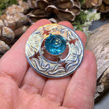 Load image into Gallery viewer, Celtic Brooch, Irish Pin, Scotland Jewelry, Scottish Brooch, Celtic Pin, Ireland Gift, Plaid Pin, Tartan Pin, Wiccan Jewelry, Mom Gift