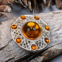 Load image into Gallery viewer, Celtic Brooch, Irish Viking Pin, Irish Jewelry, Scottish Brooch, Celtic Pin, Ireland Gift, Plaid Pin, Tartan Pin, Wiccan Jewelry