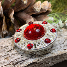 Load image into Gallery viewer, Celtic Brooch, Irish Viking Pin, Irish Jewelry, Scottish Brooch, Celtic Pin, Ireland Gift, Plaid Pin, Tartan Pin, Wiccan Jewelry