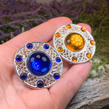 Load image into Gallery viewer, Celtic Brooch, Irish Viking Pin, Irish Jewelry, Scottish Brooch, Celtic Pin, Ireland Gift, Plaid Pin, Tartan Pin, Wiccan Jewelry
