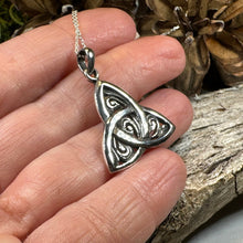 Load image into Gallery viewer, Celtic Knot Necklace, Celtic Pendant, Irish Jewelry, Norse Jewelry, Triquetra Jewelry, Trinity Knot Necklace, Scottish Pendant, Wife Gift