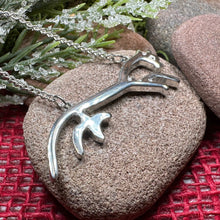 Load image into Gallery viewer, Celtic Horse Necklace, Uffington White Horse, Horse Lover Gift, Animal Lover Gift, Nature Jewelry, Horseback Rider Gift, Equestrian Gift