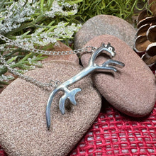 Load image into Gallery viewer, Celtic Horse Necklace, Uffington White Horse, Horse Lover Gift, Animal Lover Gift, Nature Jewelry, Horseback Rider Gift, Equestrian Gift