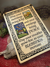 Load image into Gallery viewer, Irish Blessing Wall Art, Ireland Gift, Ceramic Wall Plaque, New Home Gift, Mother's Day Gift, Wedding Gift, Irish Decor, Religious Prayer