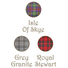 Load image into Gallery viewer, Get Well Gift, Lucky Sixpence, Scotland Gift, Thinking of You, Tartan Gift, Christmas Ornament, Good Luck Gift, Oak Wood Plaque, Recovery