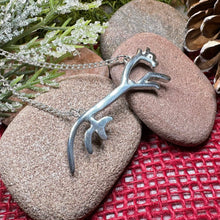 Load image into Gallery viewer, Celtic Horse Necklace, Uffington White Horse, Horse Lover Gift, Animal Lover Gift, Nature Jewelry, Horseback Rider Gift, Equestrian Gift