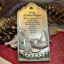 Load image into Gallery viewer, Irish Blessing Wall Art, Ireland Gift, Kitchen Wall Plaque, New Home Gift, Chef Gift, Wedding Gift, Irish Kitchen Decor, Religious Prayer
