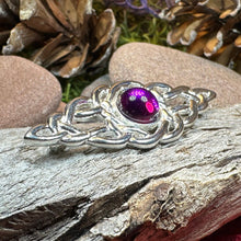 Load image into Gallery viewer, Celtic Brooch, Scottish Bar Pin, Irish Jewelry, Scottish Brooch, Celtic Pin, Ireland Gift, Plaid Pin, Tartan Pin, Wiccan Jewelry, Mom Gift