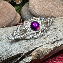 Load image into Gallery viewer, Celtic Brooch, Scottish Bar Pin, Irish Jewelry, Scottish Brooch, Celtic Pin, Ireland Gift, Plaid Pin, Tartan Pin, Wiccan Jewelry, Mom Gift