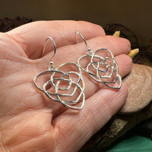 Load image into Gallery viewer, Mother's Knot Earrings, Celtic Knot Earrings, Ireland Jewelry, Dangle Earrings, New Mom Gift, Trinity Knot, Irish Gift, Mother Daughter Gift