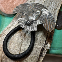 Load image into Gallery viewer, Owl Ponytail Holder, Full Moon Jewelry, Norse Jewelry, Celtic Hair Clip, Viking Jewelry, Graduation Gift, Retirement Gift, Mom Gift