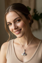 Load image into Gallery viewer, Thistle Necklace, Scotland Jewelry, Amethyst Pendant, Celtic Jewelry, Sister Gift, Mom Gift, Wife Gift, Anniversary Gift, Scotland Gift