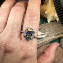 Load image into Gallery viewer, Royal Scottish Ring, Engagement Ring, Scotland Ring, Mystic Topaz Boho Ring, Celtic Knot Jewelry, Anniversary Gift, Ladies Promise Ring