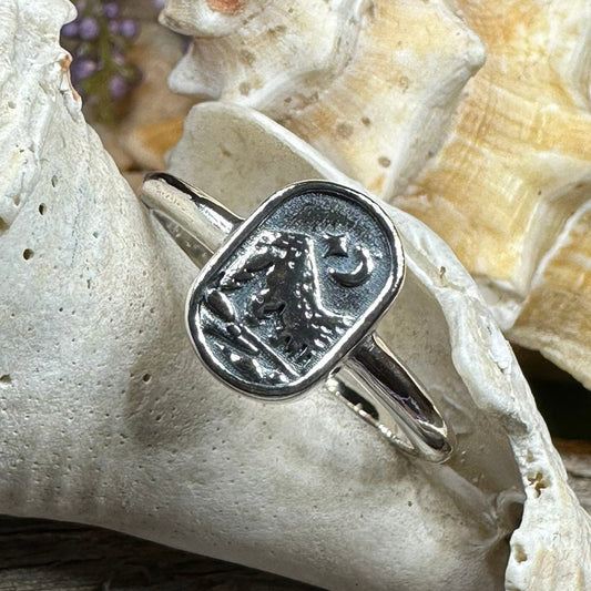 Minimalist Mountain Ring, Scottish Highlands Ring, Celtic Jewelry, Scotland Jewelry, HIker Jewelry, Wiccan Jewelry, Anniversary Gift