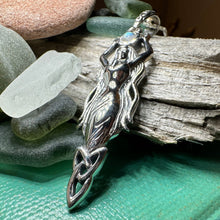 Load image into Gallery viewer, Goddess Necklace, Danu Pendant, Celtic Jewelry, Anniversary Gift, Celestial Jewelry, Amethyst Necklace, Irish Jewelry, Mom Gift, Wife Gift