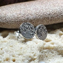 Load image into Gallery viewer, Moon Earrings, Realistic Moon Stud Earrings, Celestial Jewelry, Nature Jewelry, Full Moon Post Earrings, Silver Earrings, Astrology Lover