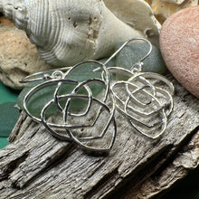 Load image into Gallery viewer, Mother's Knot Earrings, Celtic Knot Earrings, Ireland Jewelry, Dangle Earrings, New Mom Gift, Trinity Knot, Irish Gift, Mother Daughter Gift