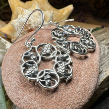 Load image into Gallery viewer, Oak Leaf Earrings, Celtic Jewelry, Acorn Jewelry, Ireland Gift, IrishJewelry, Scotland Jewelry, Leaf Jewelry, Woodland Gift, Graduation Gift