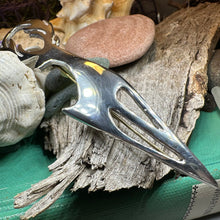 Load image into Gallery viewer, Stag Kilt Pin, Celtic Jewelry, Tartan Pin, Sword Pin, Groom Gift, Best Man Gift, Bagpiper Gift, Dad Gift, Gift for Him, Scotland Jewelry