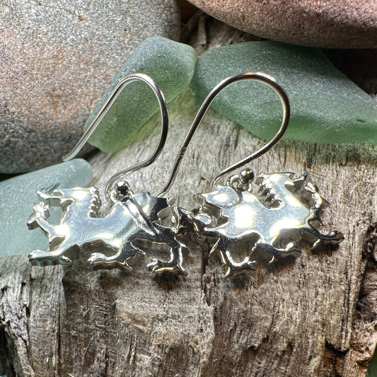 Welsh Dragon Earrings, Celtic Jewelry, Wales Jewelry, Dragon Jewelry, Mom Gift, Wife Gift, Anniversary Gift, Dragon Earrings, Wales Gift