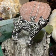 Load image into Gallery viewer, Cat Necklace, Celtic Jewelry, Irish Jewelry, Cat Lover Gift, Cat Mom Gift, Anniversary Gift, Animal Necklace, Nature Necklace