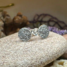 Load image into Gallery viewer, Moon Earrings, Realistic Moon Stud Earrings, Celestial Jewelry, Nature Jewelry, Full Moon Post Earrings, Silver Earrings, Astrology Lover